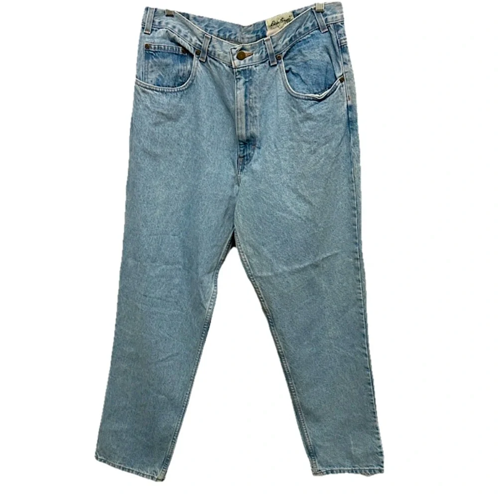 NWT Vintage Eddie Bauer Light Wash‎ Jean Size 36x30 MADE IN USA Straight Leg Y2K